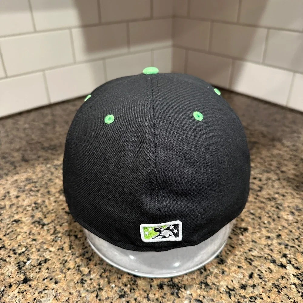 San‎ Jose Churros New Era 59FIFTY Fitted Hat Mens 7 5/8 Black Green Polyester